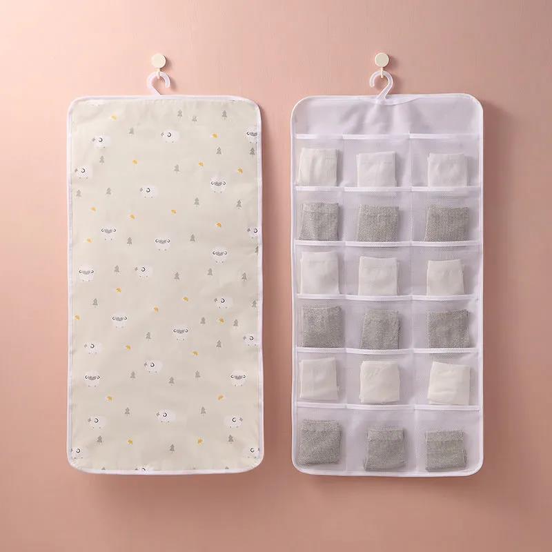 6/12/18 Pocket Underwear Organizer Bag Small Items Storage Wall Hanging Bag Panties Collection Bag Socks Room Storage Storage Hanging Bag