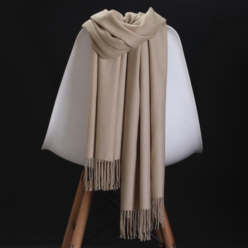 Scarf Fashion Women Cashmere scarves ladies Winter Scarf Solid color Thick Shawls