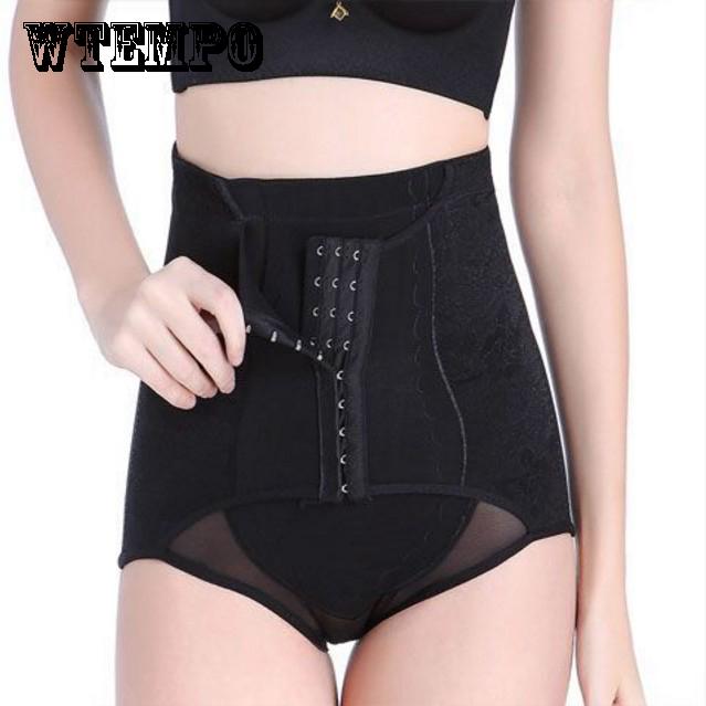 Fashion high waist belly pants female body shaping pants hips slimming seasons can be worn