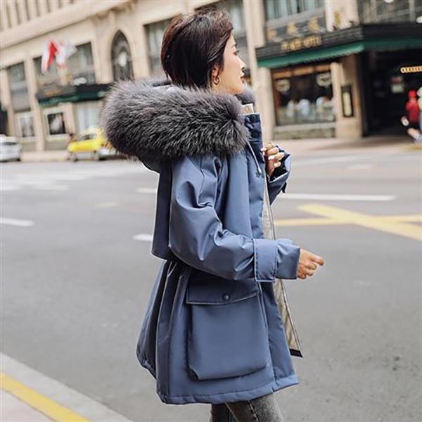 Winter Fashion Women's Cotton-padded Coat Loose Short Padded Padded Coat Student Parker Clothing Hooded Padded Jacket