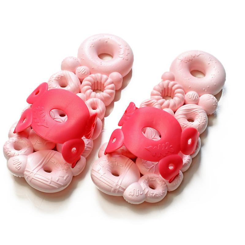 Bathroom Non-slip Sandals and Slippers for Men and Women Summer Home Indoor Bath Soft Bottom Donut Hollow Cute Personality