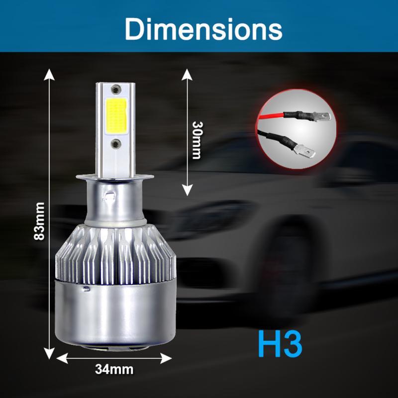 1PCS Car Accessories Car Front Lamp 36W LED Headlight Car Led Headlight Bulb Super Bright Front Big Bulb H1 H4 H7 H11 High Brightness