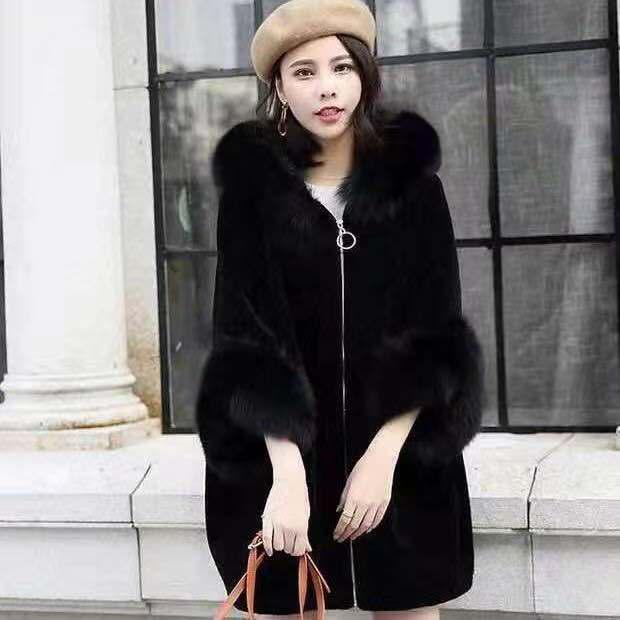 Winter Fashion Imitation Velvet Fur Coat Long Fur Coat Female Loose Thick Warm Mink Fur Teddy Coat