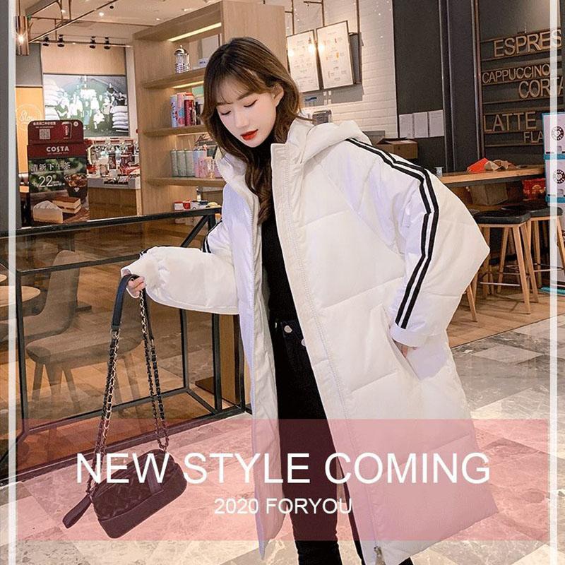 Women's Cotton-padded Clothes Mid-length Padded Jacket Students Korean Style Loose Winter Jacket Female Trend Ins