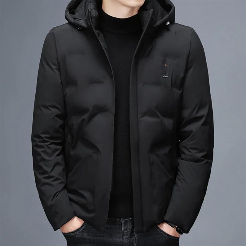 Men's Winter Take-off and Hooded Short Down Padded Jacket Keep Warm and Thick Youth Casual Padded Jacket