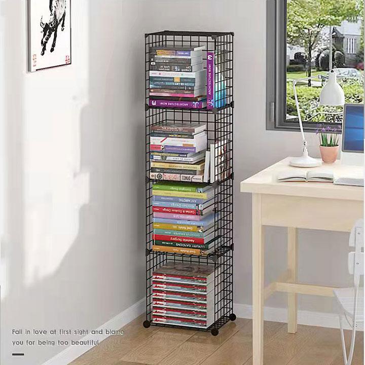 3/5 Layers Simple Bookshelf Shoe Rack Floor Table Desktop Shelf Wrought Iron Student Desk Storage Shelf Closet Shelves Organizer Shoe Racks