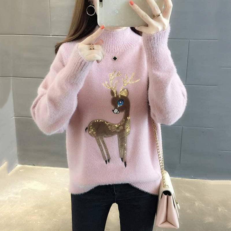 Sweater Female Autumn Winter Cashmere Knitted Women Sweater And Pullover Female Jumper Pull Femme