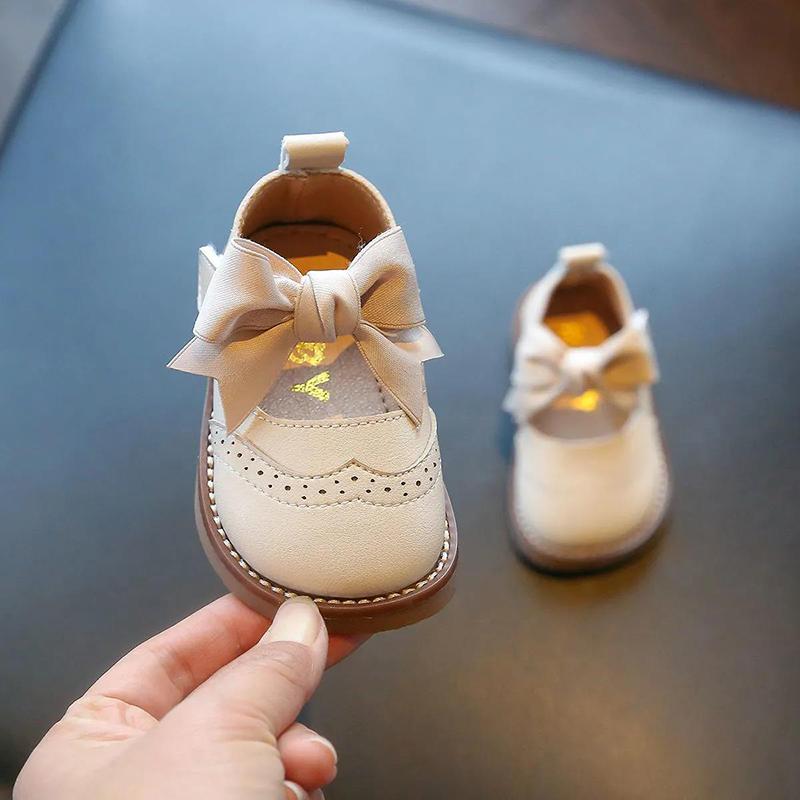 Women's Baby Shoes Soft Bottom Children's Princess Shoes 0-1-3 Years Old Toddler Shoes Spring and Autumn Baby Single Shoes Girls Small Leather Shoes