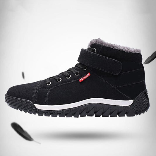 Plush Thickening Men's Winter Snow Boots High-top Warm Cotton Shoes All-match Warm Cotton Boots