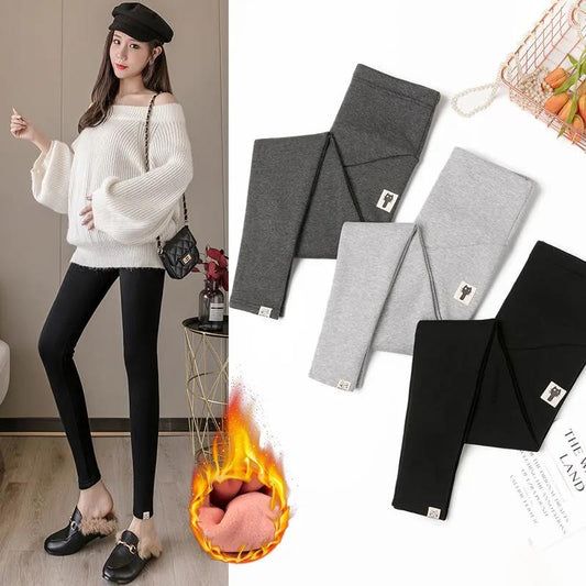 Pregnant Women Wear Autumn and Winter Fashion Pants Outside In Spring and Autumn, and Winter Cotton Pants and Leggings