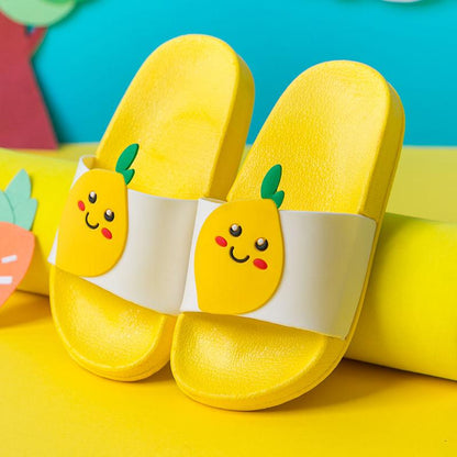 Cartoon Version of Children's Slippers Boys and Girls Cartoon Kids Baby Indoor Bathing Bathroom Non-slip Parent-child Home Sandals and Slippers