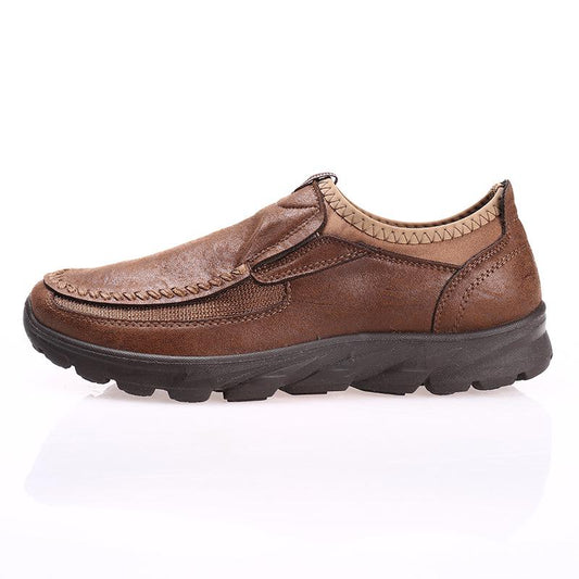 Fashion Men‘s Winter Leather Casual Shoes Breathable Antiskid Loafers Moccasins