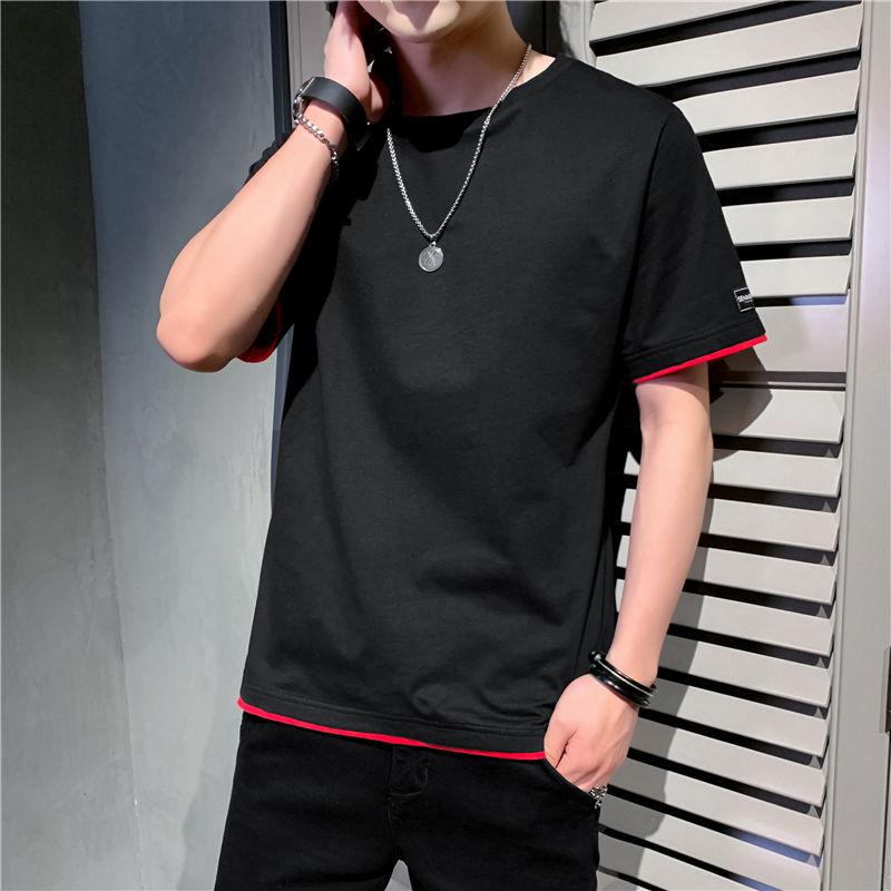 Men's Short-sleeved T-shirt Loose Cotton Half-sleeved T-shirt Summer New Style