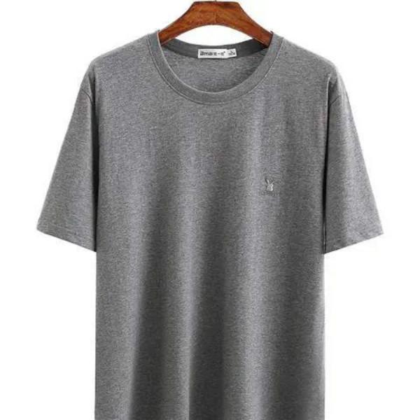 Middle-aged Men's Summer Round Neck Cotton Short-sleeved T-shirt Dad Loose and Fat Increase Middle-aged and Elderly Undershirt