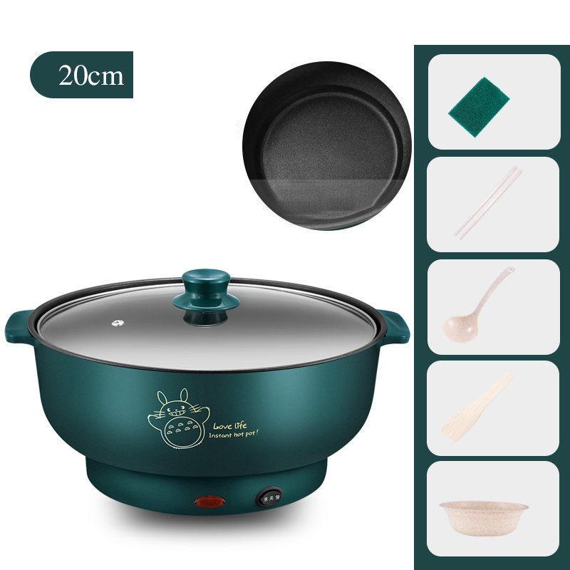 600W Mini Medical Stone Electric Heat Pot Non-stick Cooker Multi-function Electric Skillet Wok Kitchen Supplies