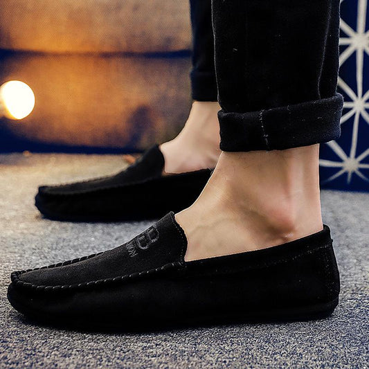 Casual Shoes Men's Casual Canvas Slip on Flat Loafers Ultra-light Breathable Lazy Shoes