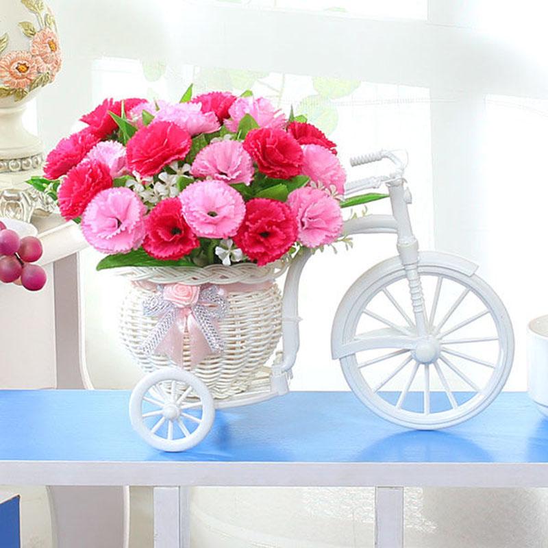 Artificial Flowers Simulation Flower Cart Potted Coffee Table Dining Table Floral Decoration Ornaments Flower Bedroom Living Room Cabinet Desktop