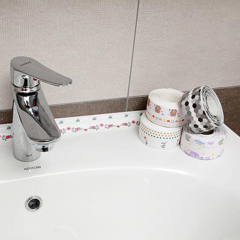 Kitchen Stove Bathroom Toilet Toilet Corner Sink Surface Waterproof Mildew Self-adhesive Beautiful Seam Tape Sealing Tape