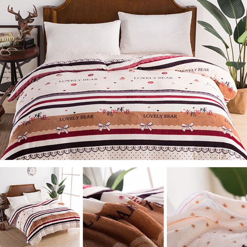 1pc Plush Thick Flannel Duvet Cover Winter Plush Coral Fluff Duvet Cover Twin Queen King Size