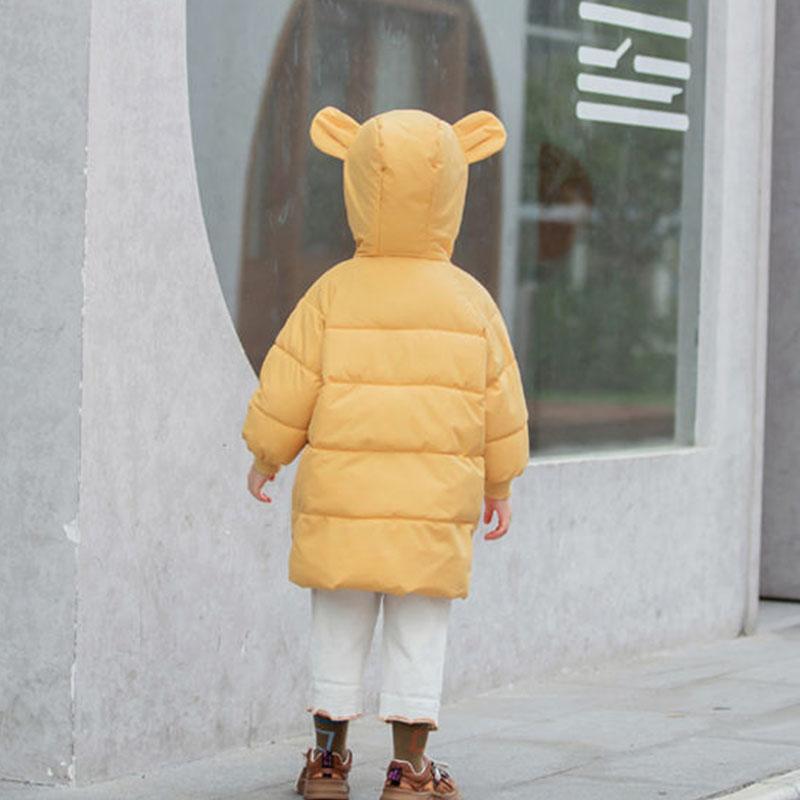 Children's Down Padded Jacket Mid-length Boys' Padded Jacket Girl's Baby Padded Jacket Foreign Fashion Outer Wear Winter Children's Clothing