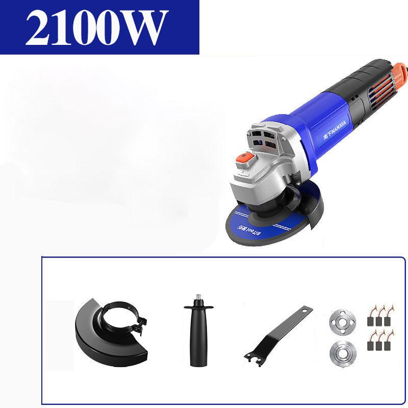 2100W Industrial Handheld Electric Grinder Multi-function Angle Grinder Wire Cutter Polisher 4m Line Long