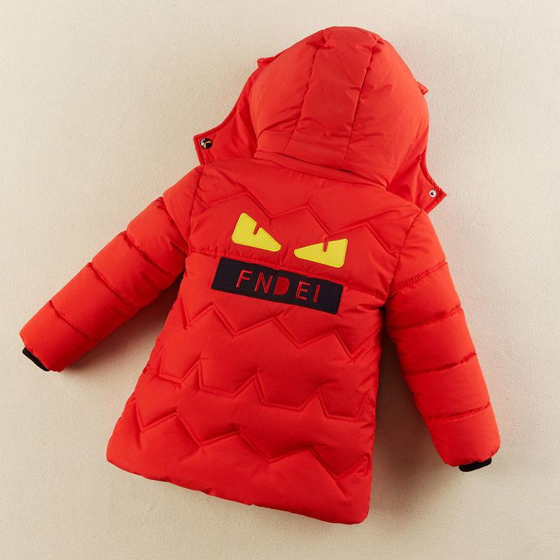 Children's Clothing Boy Thick Coat Baby Winter Clothing Little Boy Mid-length Down Padded Jacket