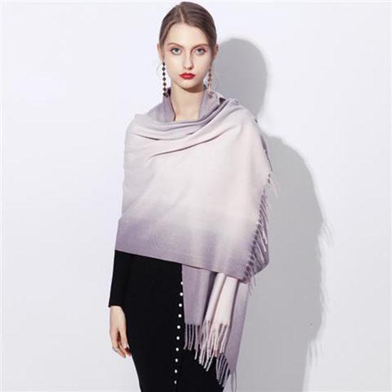 Fashion Winter Cashmere Like Scarf Women Pashmina Shawls and Wraps Hijab Female Warm