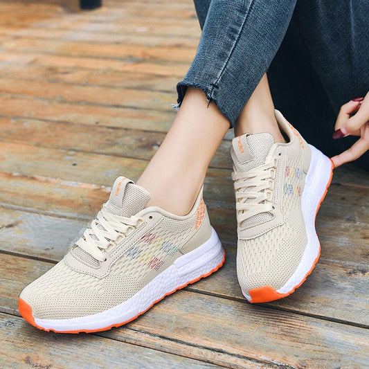 Spring and Summer Men and Women Casual Sports Shoes Lightweight Flat Mesh Breathable Couple  Running Shoes Unisex