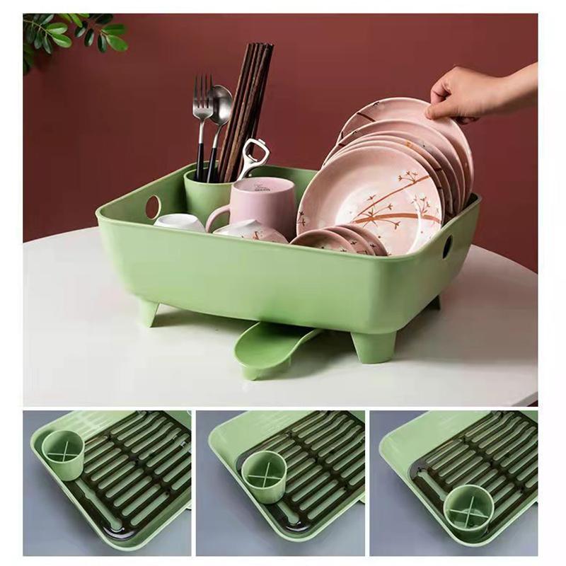 Household Large Tableware and Chopsticks Drain Rack Storage Box Kitchen Sink Storage Racks Small Dishes And Chopsticks Storage Rack