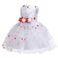 Lovely Print Flower Little Baby First Communion Dress Birthday Party Dress For Girls