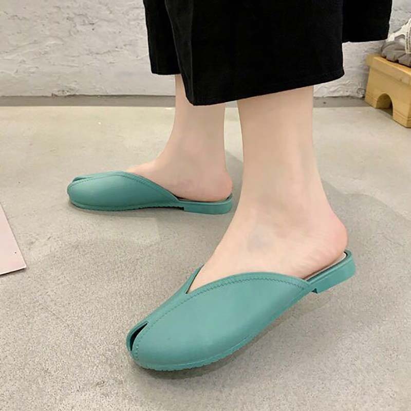 Fish Mouth Sandals and Slippers Women Summer Wear Korean Fashion All-match Student Non-slip Beach Shoes Women The Shoes Are One Size Smaller