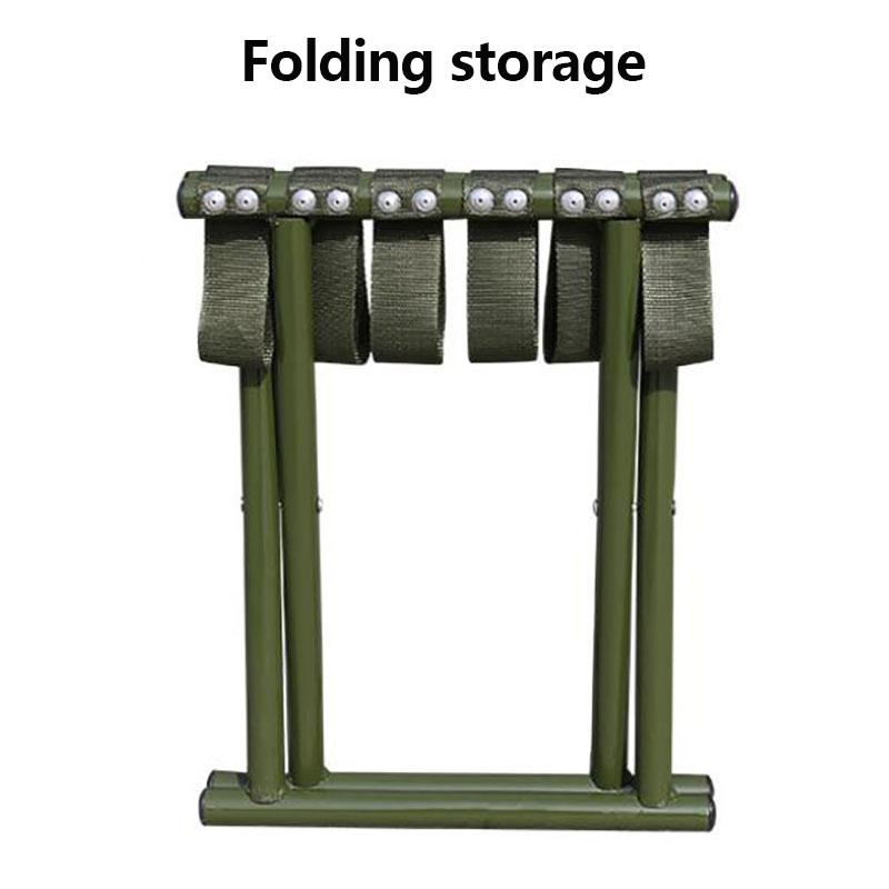 Military Folding Stool Carbon Steel Durable Canvas Chair Fishing Bench Portable Chair Simple Furniture