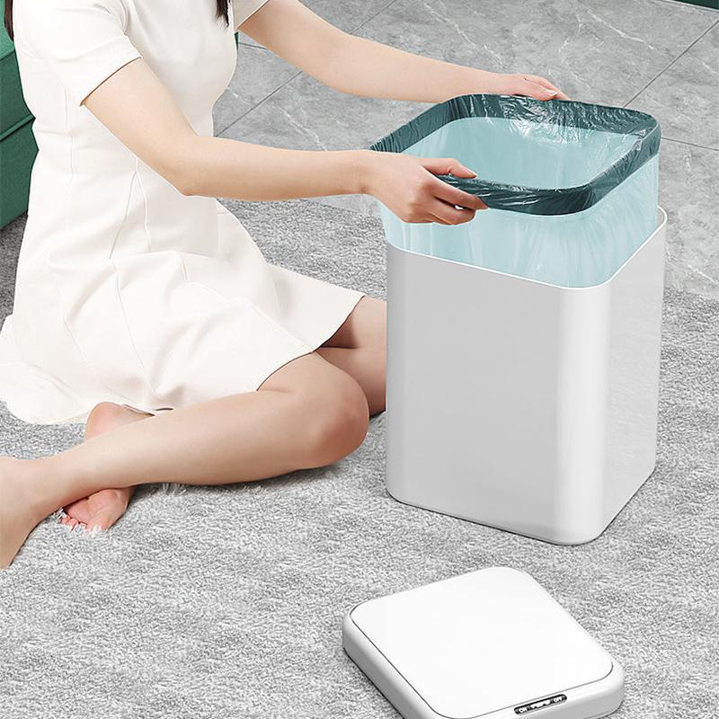 Smart Trash Can with LED Induction Type Household Bedroom Net Red Living Room Kitchen Toilet Bathroom Deodorant Automatic