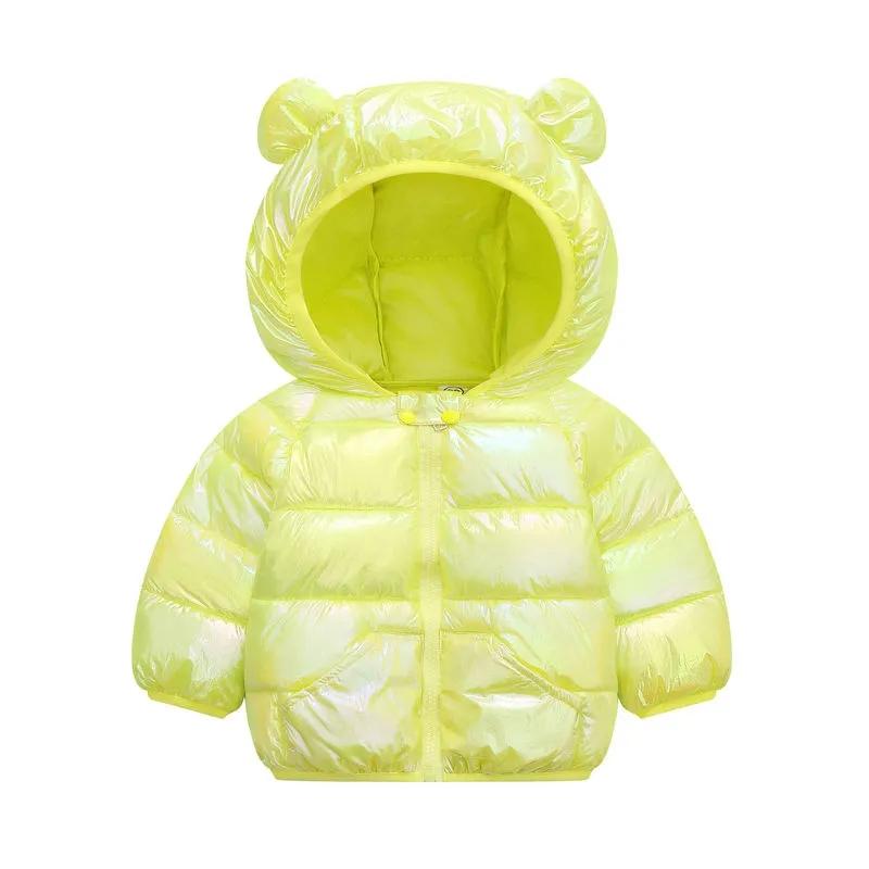 Baby Boys and Girls Top Cotton Coat Winter Clothes Children's Lightweight Cotton Jacket Hooded Down Jacket