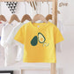 Summer Kids Cute Printing T Shirts Short Sleeve Tops Korean Style O-neck Loose T Shirts For Children Girls Boys