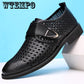 Leather shoes breathable soft bottom business shoes casual shoes large size shoes men's increased