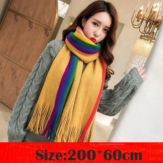 Cotton Scarf Women Winter Linen + Cotton Pashmina Scarf Solid Multi-purpose All-match Shawl Long Scarf