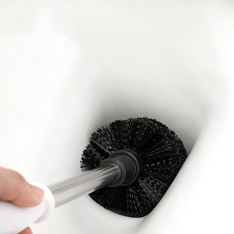 Silicone Toilet Brush No Dead Corners Household Wash Toilet Cleaning Soft Bristle Artifact Creative Bathroom Accessories