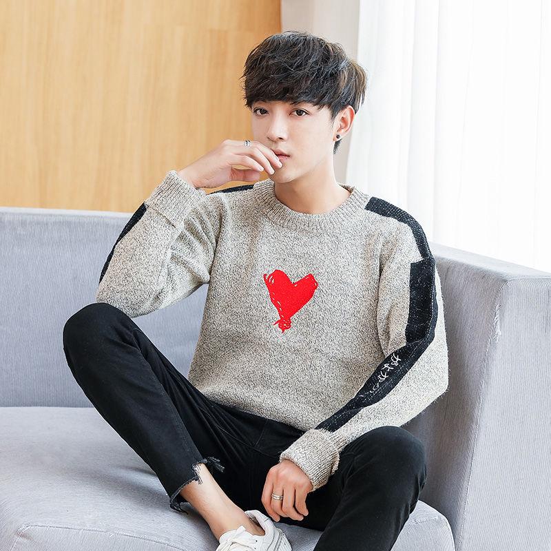 Thick Warm Sweater Autumn and Winter Turtleneck Sweater Male Loose Winter Sweater Solid Color