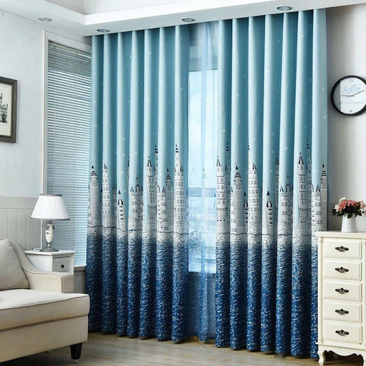 1/2pcs Hollow Out Stars Blackout Curtain for Living Room Window Curtains Bedroom Voile Hotel Home Decoration