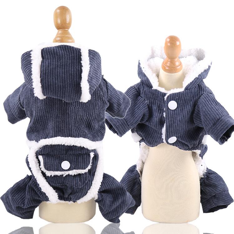 Sports Sweater Dog Clothes Cat Clothes Fleece Autumn and Winter Warm Pet Clothes