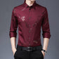 Men's Long-sleeved Business Casual Shirts Middle-aged and Young Non-iron Slim-fit Thin-inch Shirt