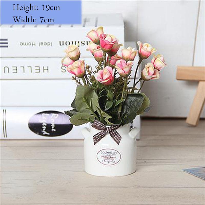 Small Objects Display Artificial Flowers Flower Potted Set Ornaments Creative Home Decoration Ornaments Desktop Clutter