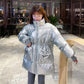 Glossy Down Women's Cotton-padded Jacket Winter Korean Style Loose Cotton-padded Jacket Student Bread Jacket