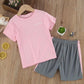 Children's Summer Suits Big Boys' Summer Short-sleeved T-shirts Sports Suits Quick-drying Clothes Girls Loose Mesh