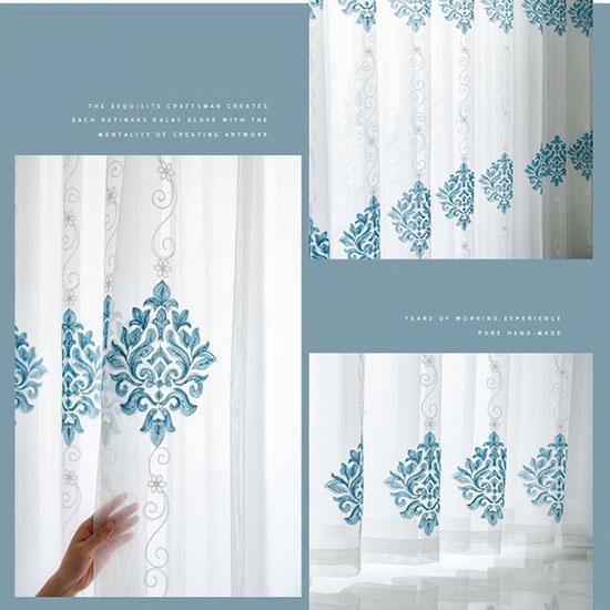 Europe White Yarn Curtain Window Tulle Curtains for Living Room Kitchen Modern Window Treatments Voile Curtain