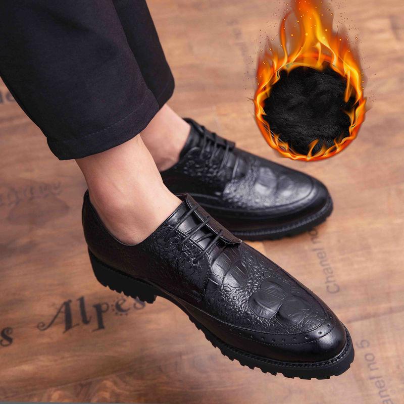 Mens Formal Shoes Genuine Leather Oxford Shoes for Men 2019 Dress Shoes Wedding Business Shoes