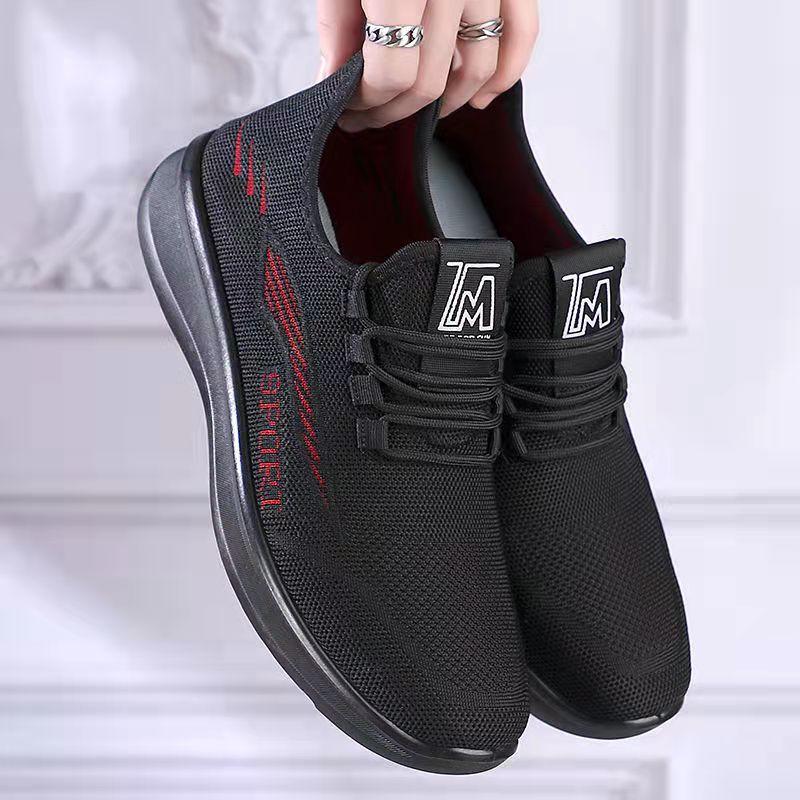 Men's Soft-soled Old Beijing Cloth Shoes Spring and Summer Men's Shoes Sneakers Dad Casual Shoes Husband Work Mesh Shoes