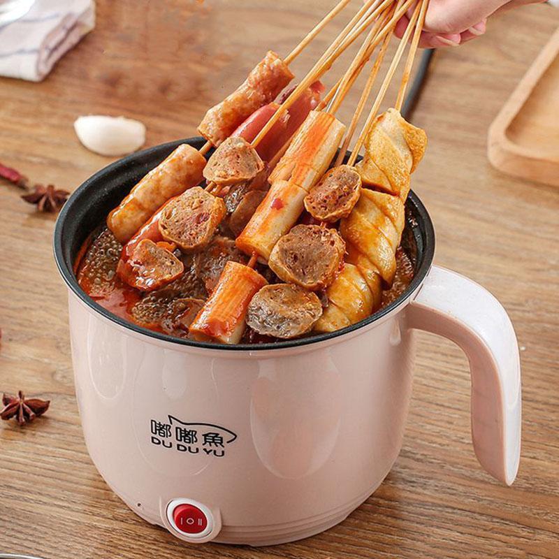 Electric Cooker Dormitory Small Electric Cooker Rice Cooker Small 2 People Cooking Rice Noodle Pot Mini Instant Noodle Pot Bedroom Pot