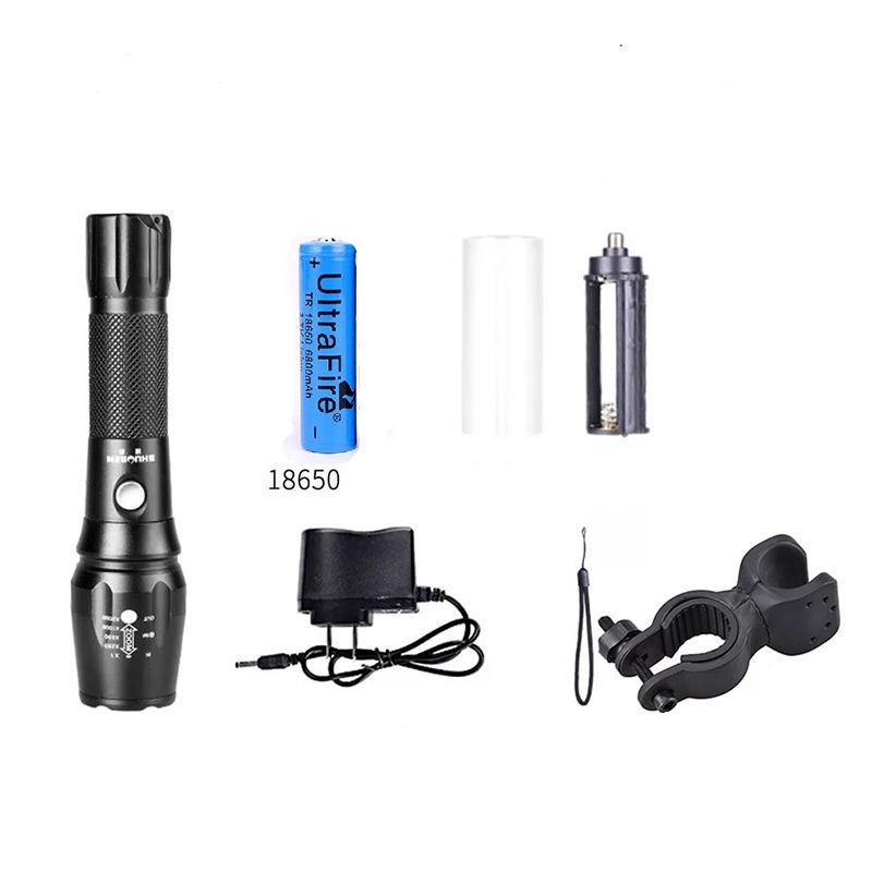 Strong Light Flashlight Rechargeable Super Bright Long-range Xenon Lamp Waterproof Outdoor Night Cavalry Special Forces Household Direct Charge